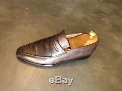 Loafers Gray Leather Sept. 43 (andy) Berlutiportées But In Very Good Condition