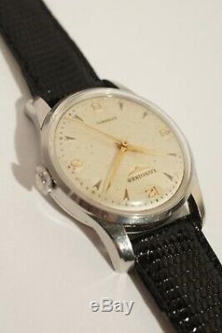 Longines Automatic Steel 22as Caliber, Very Good Condition, 1952