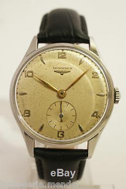 Longines Steel, Caliber 12.68 Z, Very Good Condition, 60s