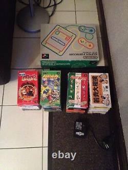 Lot Console Super Famicom - 24 Complete Games In Very Good Rare State
