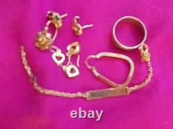 Lot Gold Melted 18k 9.5g Very Good Condition