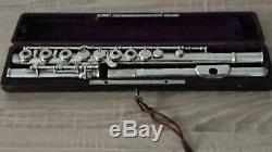 Louis Lot Flute # 8148 Very Good Condition Solid Silver Mouthpiece