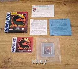 Mortal Kombat Nintendo Gameboy Complete FAH CIB Very Good Condition