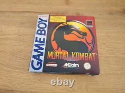 Mortal Kombat Nintendo Gameboy Complete FAH CIB Very Good Condition