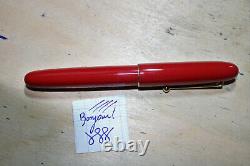 Namiki Yukari Royal Lace Vermillon Plume Pen, Very Good Condition, Works