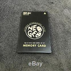 Neo Geo Aes Console Pack + 2 + Stick Memory Card Jap Very Good