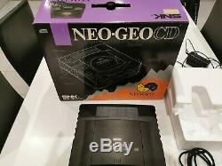 Neo Geo CD In Very Good Condition Box Pack With Two Joysticks