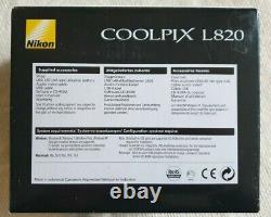 Nikon Coolpix L820 With All Its Accessories, In Very Good Condition