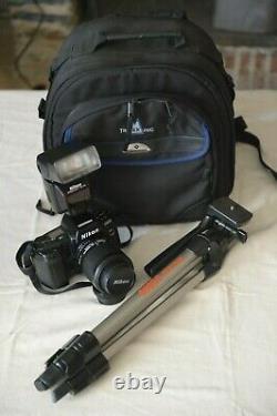 Nikon F90x Silver Camera In Very Good Condition (some Reels)
