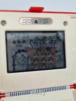 Nintendo Game And Watch Mickey And Donald In Box Very Good Condition Version Jap