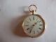 Old 18 Ct Gold Case Watch With 8 Ruby Cylinder Very Good General Condition