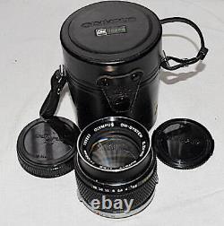 Olympus Om Zuiko 100 MM F/2.8 Very Good Condition, Comes With Rigid Case