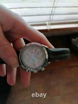 Omega Speedmaster 1998 Record Very Good Time Trial Round Tachymeter