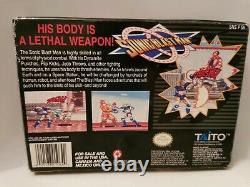 Original Super Nintendo Sonic Blast Man USA Very Good Complete Conditions Taito
