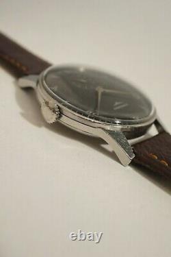 Oversize Longines (37.3 Mm) Steel, Caliber 12.68 Z, Very Good Condition, 1950