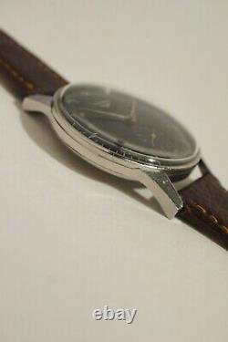 Oversize Longines (37.3 Mm) Steel, Caliber 12.68 Z, Very Good Condition, 1950