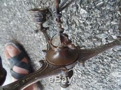 Pair Of Bronze Candelabra Ibis Napoleon 1st Empire Very Good Condition