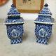 Pair Of Pot Covered China Chinese Kangxi 19th Time In Very Good Condition