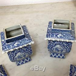 Pair Of Pot Covered China Chinese Kangxi 19th Time In Very Good Condition