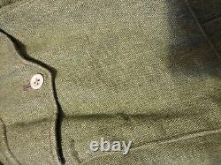 Panzer Panzerjacke Ww2 German Green Roseau Jacket Very Good Condition