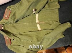 Panzer Panzerjacke Ww2 German Green Roseau Jacket Very Good Condition