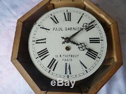 Paul Garnier Pendulum 19s (16 R. Taitbout Paris) Very Good Condition, To Restore