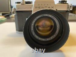 Pentax Asahi Spotmatic Sp F In Very Good Condition + Auto Lens Takumar 55mm F1.8