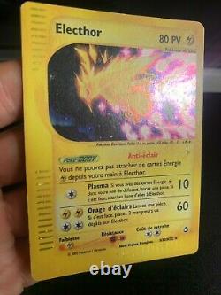 Pg5 Card Pokemon French Electhor H32/h32 Holo Aquapolis Tres Bon Etat