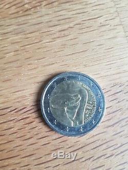 Piece 2 1992 2017 Euro Unusual 25th Birthday Pink Ribbon Very Very Good Condition
