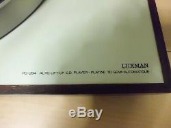 Platinum Vinyl Record Luxman Pd-284 Very Good Condition