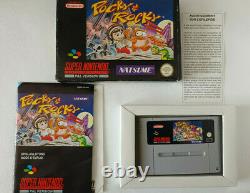 Pocket & Rocky Pal Frg Super Nintendo Ultra Complete Very Good State