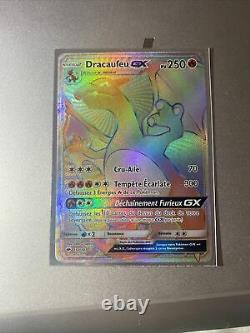 Pokemon Dracaufeu Card Gx 150/147 Rainbow Secret Very Good State (ex) En