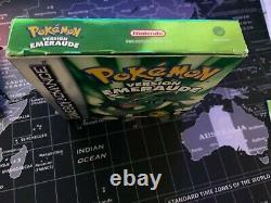 Pokémon Version Emerald Gba Box And Notice Very Good Condition