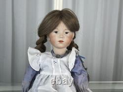 Porcelain Head Doll 40 Cm. Very Good Condition See Photos