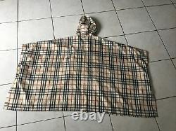 Rain Cap, Adult-sized Poncho Burberry 36/38/40/42 /44 Very Good Condition Almost