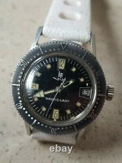 Rare Lip Nautic-lady Diver Watch In Very Good Condition