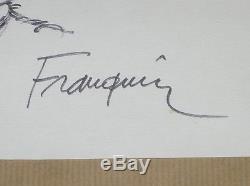 Rare Original Drawing / Jules De Chez Smith Sign Franquin / Very Good State