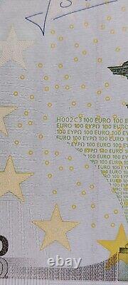 Rare Ticket/banknote 100 Euro 2002 J. C. Trichet Finland H002 Very Good Condition