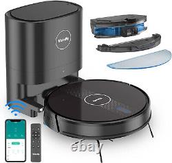 Refurbished Vistefly M203 Robot Vacuum Cleaner with Automatic Emptying Station and Mopping Function