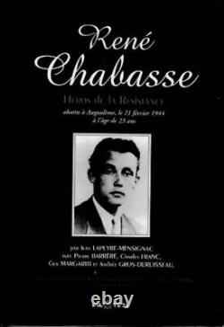 René Chabasse, Hero of the Resistance, Very good condition