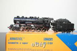 Roco Steam Locomotive 150c824 Sncf Reference 4118 Very Good Condition Bo Scale Ho