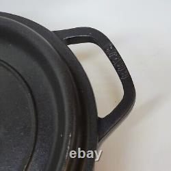 STAUB France Oval Cocotte 33 cm 6.7 liters Black Cast Iron Used Very Good Condition