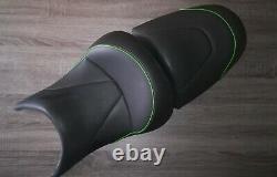 Saddle Comfort Black Lisset Green Kawazaki Zx 6-r Very Good Condition