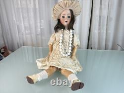 Second-Hand Collectible Baby Doll Porcelain Head 57 cm. Very Good Condition See