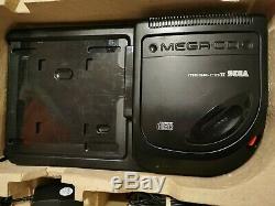 Sega Mega CD II Region Free Box With Manual & 2 Games Very Good Condition