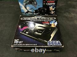 Sega Megadrive Console Pack Ecco The Dolphin + Sonic Pal Very Good