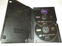 Sega Saturn Panzer Dragon Saga Discs 1-2-3-4 Very Good Condition