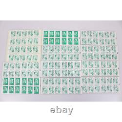 Set of Self-Adhesive Stamp Booklets 140 Green Letter 20g for Postage