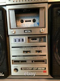 Sharp Gf-9696 Z Boombox Ghetto Blaster Revised Very Good Condition With Manual