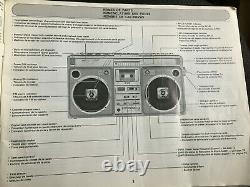 Sharp Gf-9696 Z Boombox Ghetto Blaster Revised Very Good Condition With Manual